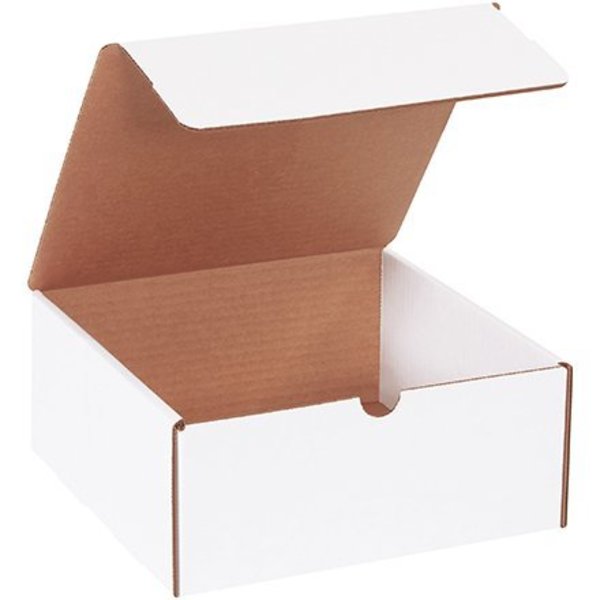 Box Packaging Corrugated Literature Mailers, 9"L x 9"W x 4"H, White ML994